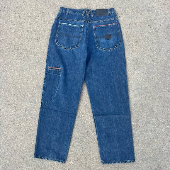 Vintage 90s Marithe Francois Girbaud High Rise V Yoke Cargo Pocket Jeans 32M - Picture 5 of 5